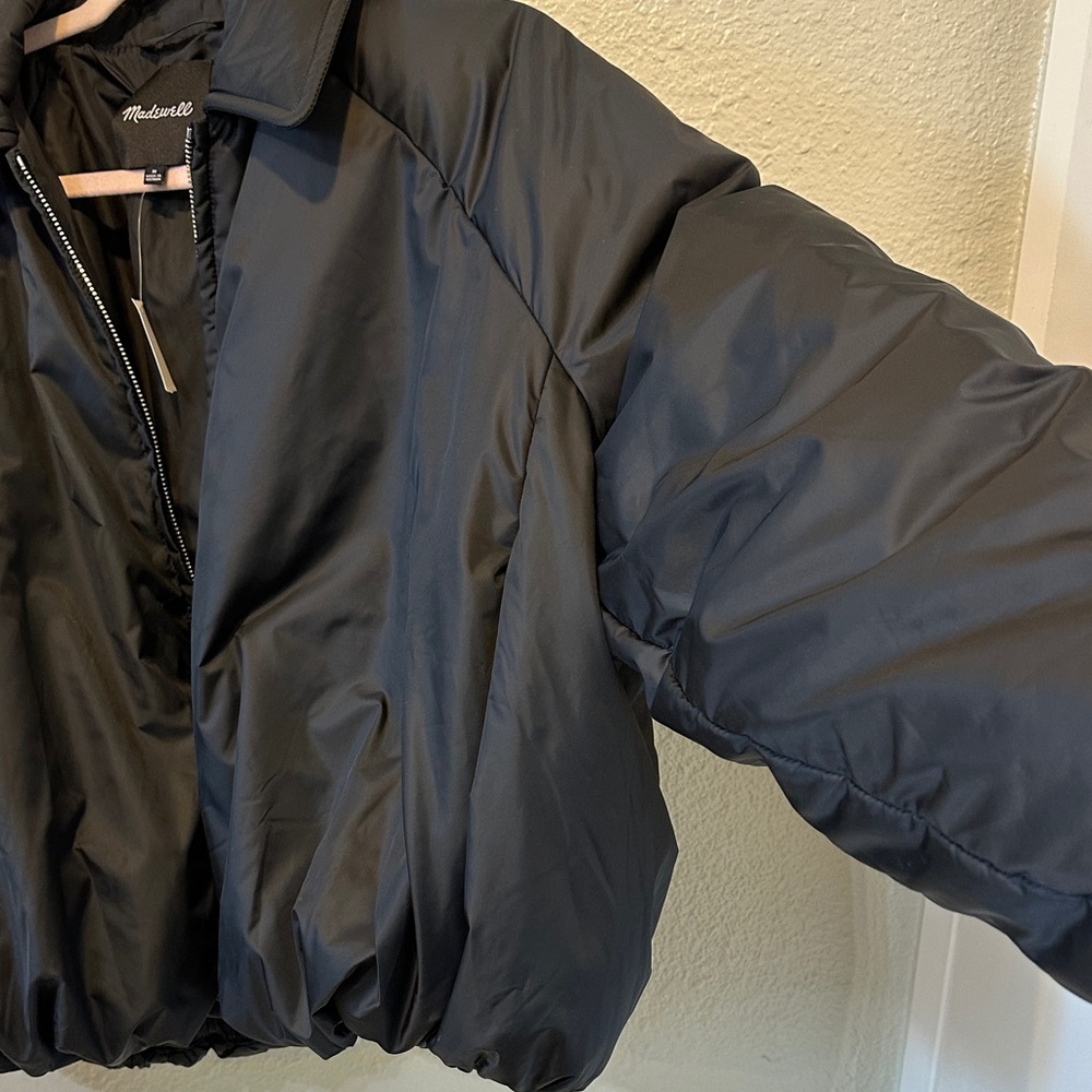 Madewell Black Puffer Jacket - Picture 6 of 8